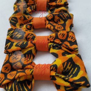 IF-5554-1 African Print Hair Bows Multiple Logos African Print Hair Bows – Craft Display & Handmade Accessory Stock Photo